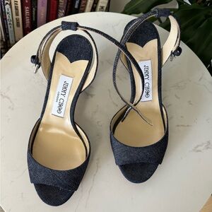 Jimmy Choo Miranda 65 Denim sandals